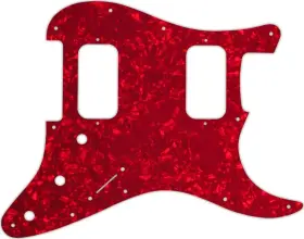 Wd Music Stba-228r Custom Pickguard For Fender Big Apple Or Double Fat Stratocaster #28r Red