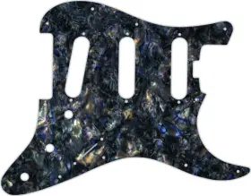 Wd Music Stes-235 Custom Pickguard For Fender American Elite Stratocaster Sss #35 Black Abalone