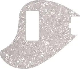 STGB-5428 WD MUSIC Pickguard Stingray Neck Bass Wit