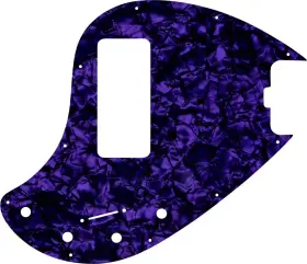STGB-5428PR WD MUSIC Pickguard Stingray Neck Bass Wit