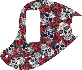 STGB-54GS01 WD MUSIC Pickguard Stingray Neck Bass Wit