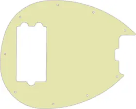 STGB-5534 WD MUSIC Pickguard Sterling Bass Ply