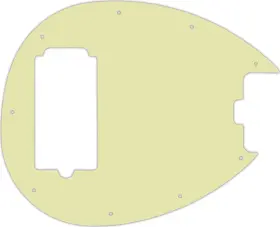 STGB-5734 WD MUSIC Pickguard Sterling Bass Ply