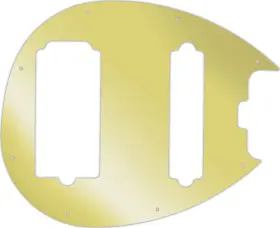 Wd Music Stgb5-1210gd Custom Pickguard For Man 5 String Sterling 5-hs Bass #10gd Gold Mirror