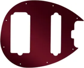 Wd Music Stgb5-1210r Custom Pickguard For Man 5 String Sterling 5-hs Bass #10r Red Mirror