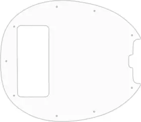 STGB5-5302M WD MUSIC Pickguard Stingray Classic Bass