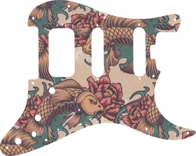 STLE-2GT01 WD MUSIC Pickguard Fender American Elite Hss Koi