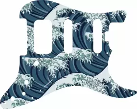 STLE-2GT02 WD MUSIC Pickguard Fender American Elite Hss