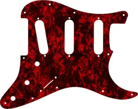 STVD-228DRP WD MUSIC Pickguard Fender Voodoo Jimi Hendrix