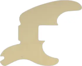TB-1606B WD MUSIC Pickguard Fender Telecaster Bass Cream