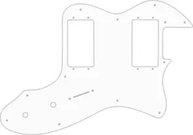 TE-2504R WD MUSIC Pickguard Fender Telecaster Thinline Hum TE-2504R WD MUSIC Pickguard Fender Telecaster Thinline Hum