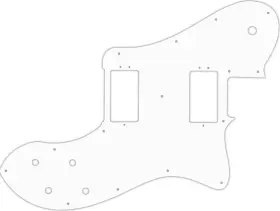 TEAPS-2602M WD MUSIC Pickguard Fender American Deluxe Teleca