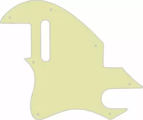 TEFHLH-134 WD MUSIC Pickguard Left Fender Hole Telecaster Ply