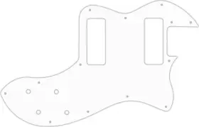 TEMP-2504R WD MUSIC Pickguard Fender Player Telecaster Deluxe