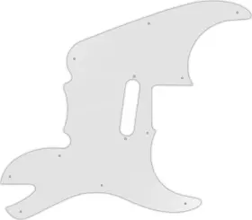 TEPS51-1022 WD MUSIC Pickguard Fender Pawn Translucent Milk