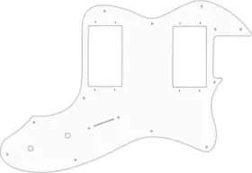 TTJ72-9904R WD MUSIC Pickguard Fender Telecaster Thinline