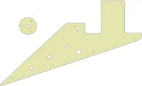 VH-5534 WD MUSIC Pickguard Gibson Flying Korina