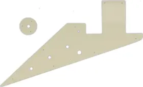 VH-5555 WD MUSIC Pickguard Gibson Flying Korina Pa