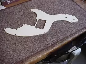 Wd Tb-6403 Ft72-ft78 Tele P Bass Pickguard 3-ply White Black
