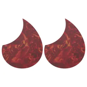 Zaplyte 636939235086 2 Pcs Acoustic Guitar Pickguard Fit 36 Inch 98x134mm Red Rock Texture
