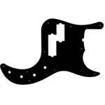 Pickguard For Fender American Deluxe 5 String Precision Bass Solid Black. Fixed Price $40.00.