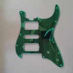 Hsh Stratocaster Style Guitar Pickguard Mirror Green From Wd Custom Pickguards. Fixed Price $32.99.