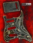 Engraved Pickguard & Tremolo Cover In Gold Acrylic Mirror Fender Stratocaster. Fixed Price $140.00.
