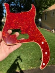 Wide Bevel Celluloid Tortoise Pickguard For Cbs Era Precision Bass Aged Edges. Fixed Price $164.99.