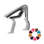 Saphue Guitar Capo For 6-string Acoustic And Electric With 2 Picks (silver). Fixed Price $8.61.