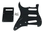 Kaish Lefty St/strat Style Sss Pickguard Left Handed Black 3 Ply (bwb). Fixed Price $20.41.