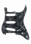 New - Pickguard For Fender Standard Strat, 3-ply Dark Black Pearloid. Fixed Price $27.58.