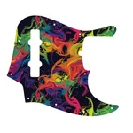Pickguard American Made Fender 5 String Jazz Bass Rainbow Swirl. Fixed Price $64.50.