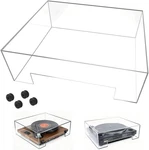 Universal Turntable Dust Cover, Clear Acrylic Protector With Rear Cable Access -. Fixed Price $143.99.