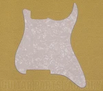 Pg-0992-055 Outline Blank White Pearloid Stratocaster Guitar Pickguard. Fixed Price $35.00.