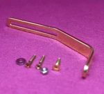 Hosco L-shaped Archtop Pickguard Bracket - Gold. Fixed Price $6.99.