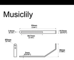Musiclily Pro Nickel Universal Pickguard Bracket For Archtop Jazz Hollow Guitar. Fixed Price $9.93.