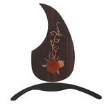 Rosewood Guitar Protective Pickguard With Acoustic Ebony Arm Rest Parts. Fixed Price $35.40.