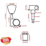 Swhmc Silver Guitar Tuning Pegs 6 Pack 3l3r 10mm. Fixed Price $27.99.