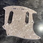 Aged Pearl Wide Bevel Pickguard For Made In Japan Fender Mg-69 Mustang '69 Ri. Fixed Price $64.95.
