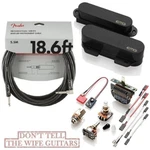 Emg T Set Black 2 Active Pickups For Tele Ft & Rt Switch Wires ( Fender 18ft). Fixed Price $189.00.