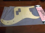 New - Genuine Fender '58 P. Bass Pickguard, Gold Anodized, 009-5634-049. Fixed Price $72.99.