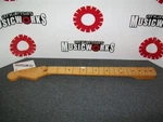 New Allparts Fender Licensed Lefty Maple Strat Neck, Vintage Poly Finish, #smf-l. Fixed Price $264.89.