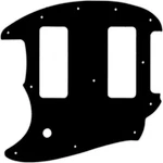 Wd Custom Pickguard For Left Hand Fender Offset Series Mustang #03p Black/par.... Fixed Price $48.99.