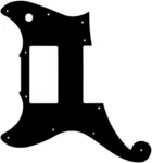 Wd Custom Pickguard For Left Hand D'angelico Deluxe Brighton #39 Black/black/.... Fixed Price $48.99.