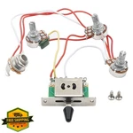 Jiuwu Strat Guitar Wiring Harness 3x 500k Pots 1 Vol 2 Tone 5 Way Switch. Fixed Price $20.00.
