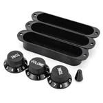 Swhmc Guitar Switch Tip 3 Pickup Cover 2 Tone 1 Volume Knobs Set 50mm, Black. Fixed Price $10.48.