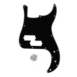 Fleor Black 3ply Pb Bass Standard 4-string Pickguard 13-hole Scratch Plate&screw. Fixed Price $14.29.