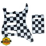 Dopro 11 Hole Strat Sss Pickguard Back Plate Grid White. Fixed Price $34.99.
