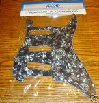Black Pearloid Electric Guitar Pickguard 4 Stratocaster Parts Repair Upgrade Luk. Fixed Price $18.99.