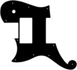 Wd Custom Pickguard For Left Hand D'angelico Deluxe Atlantic #39 Black/black/.... Fixed Price $48.99.